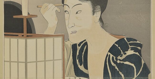 鰭崎英朋《瀬川菊之丞》1912年、木版、当館蔵