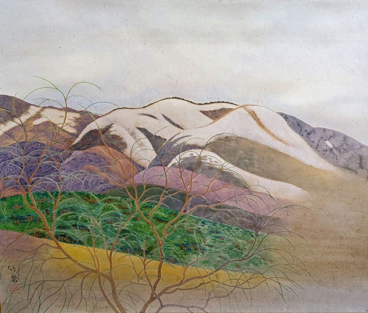 小野竹喬《晴雪》