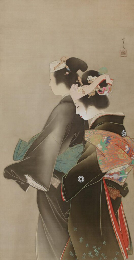 上村松園《人生の花》明治32年 名都美術館 前期展示