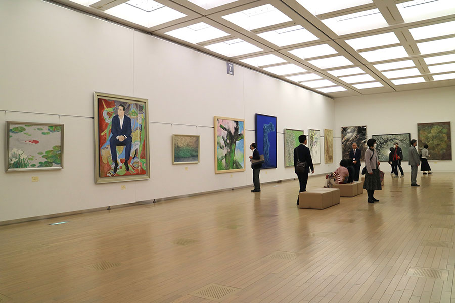 会場風景（日本画）　第11回日展