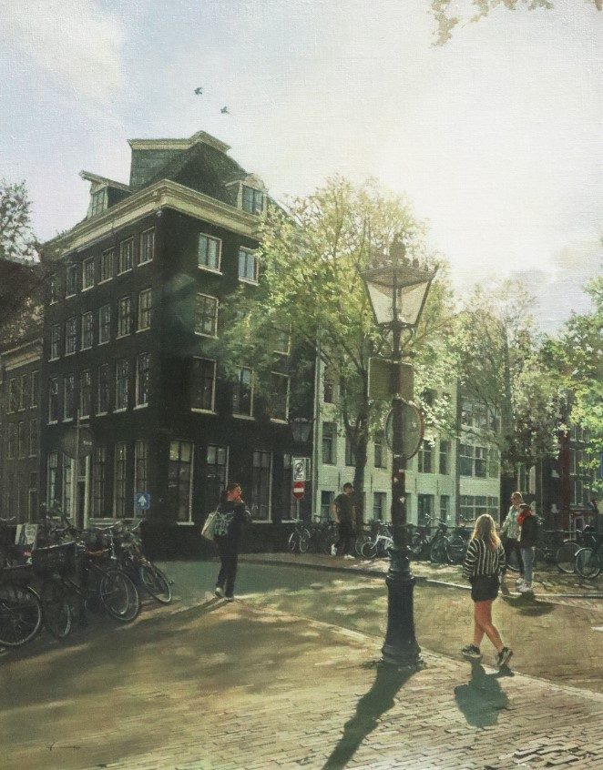 春の朝
6号 キャンバス、油絵具