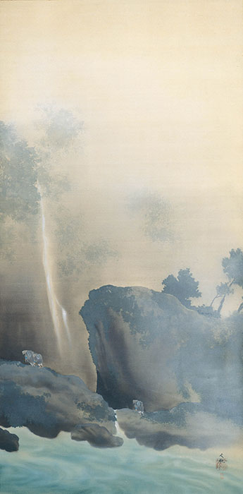 横山大観「曳船」明治34年（1901）