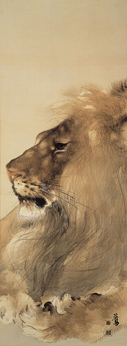 竹内栖鳳「獅子」明治37年（1904）頃