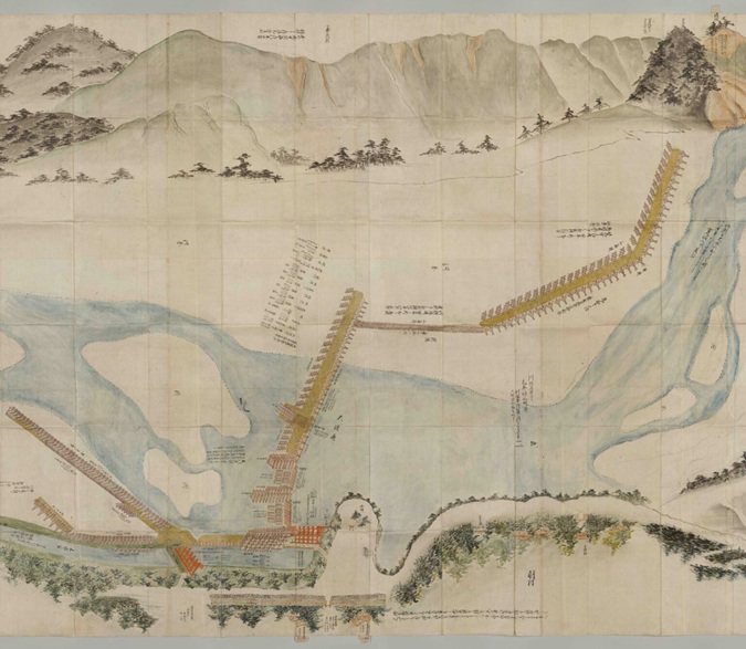 『上水記』
第二巻 玉川上水水元絵図 (部分)