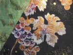 「葡萄」大色紙273×242mm、色紙に箔、アクリル絵具