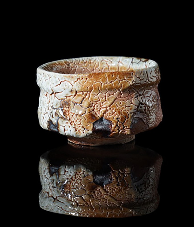 「志野茶碗」12.8×12.5×高さ7.8cm