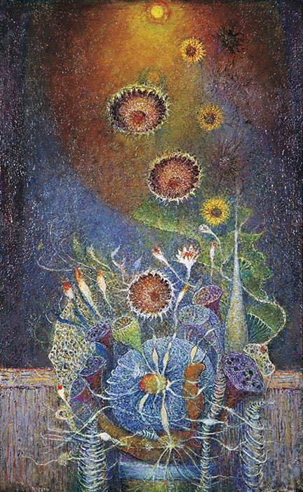 《ひまわり》2021 116.7×72.7cm 油彩・キャンバス