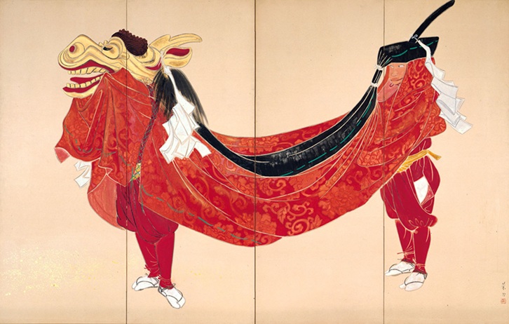 中島菜刀《麒麟獅子(右隻)》1938年(鳥取県立美術館蔵)