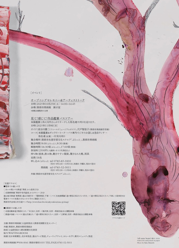 川内理香子 「The shape of water hardens into stone.」黒部市美術館