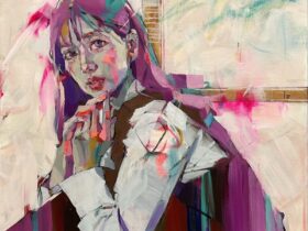 「想いの行き先」 油彩　キャンバス　45.5×45.5cm