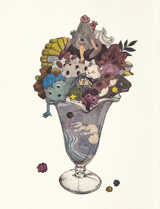 中島千波「荘川_光輪寺の桜」6F