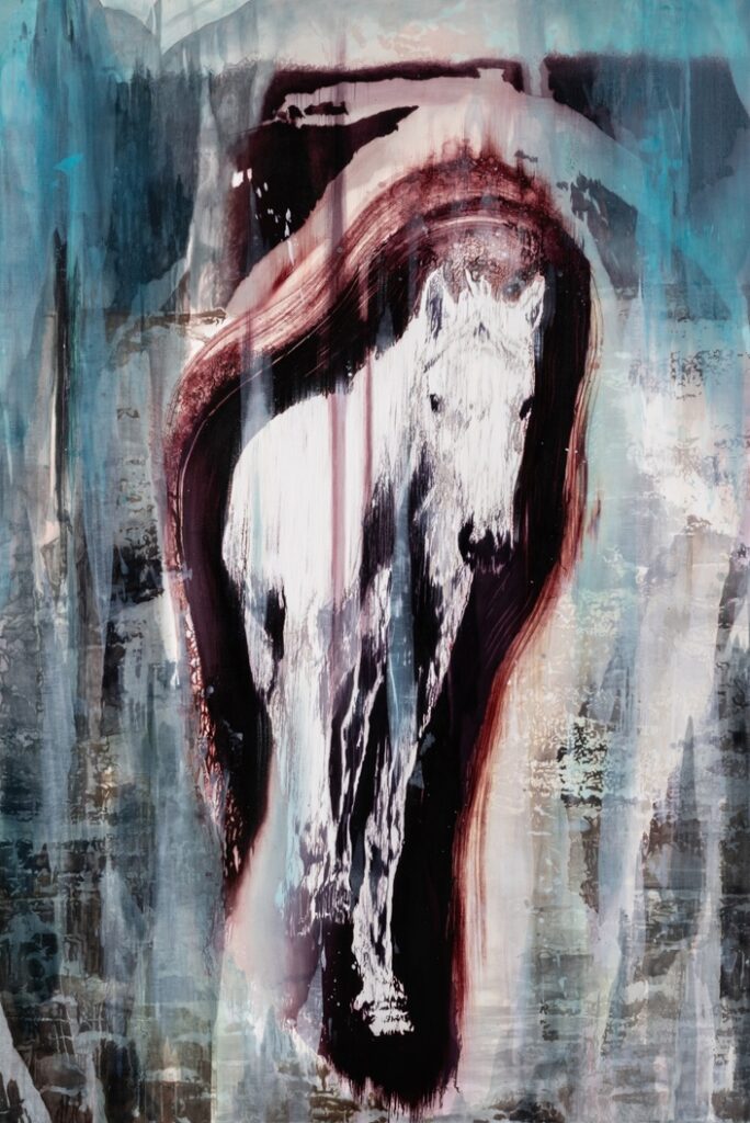 《untitled(horse no.1)》2025年 油彩、キャンヴァス