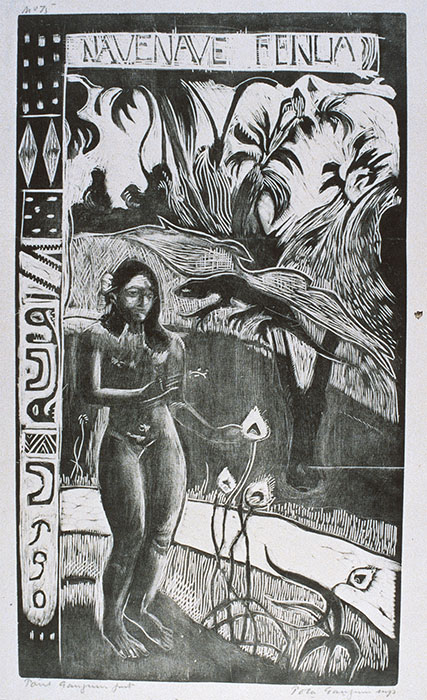 ポール・ゴーギャン〈ナヴェ・ナヴェ・フェヌア（かぐわしき大地）〉1893-94年　埼玉県立近代美術館蔵