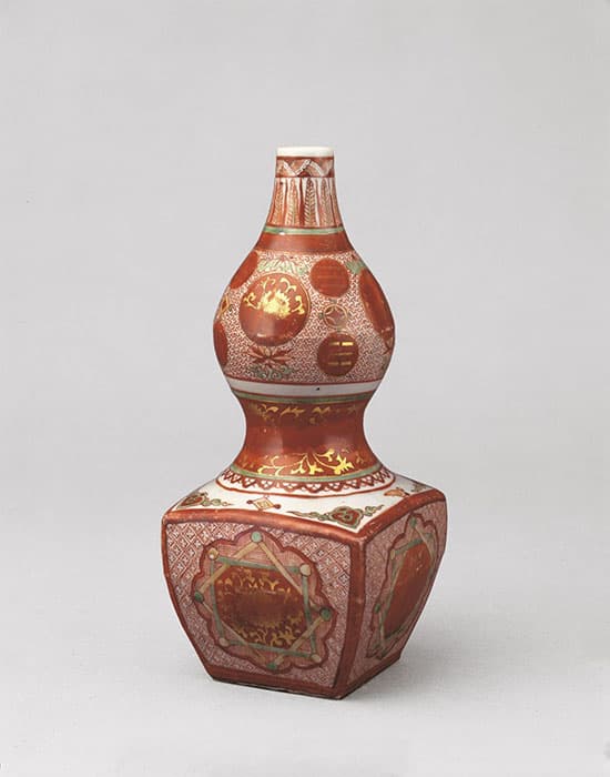 金襴手瓢形瓶　明時代