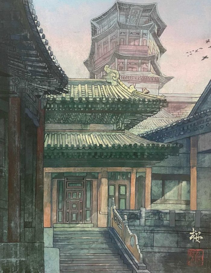 風間 桜 「遺産の隙間」 F6号