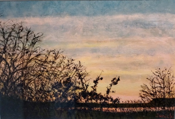 「秋景色」17×25cm

オイルオンペーパー