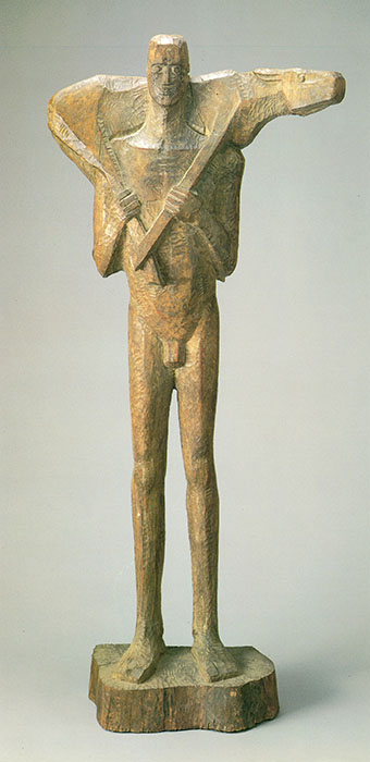 本田明二《けものを背負う男》1982年