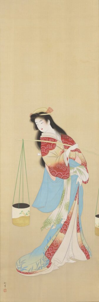 村松園《汐くみ》昭和10年頃 大阪中之島美術館 後期展示