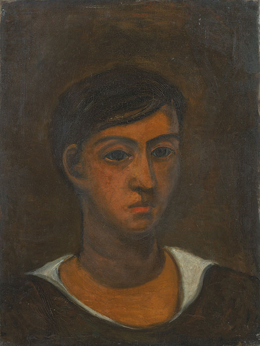 伊藤廉《自画像》大正14年（1925）　東京藝術大学蔵