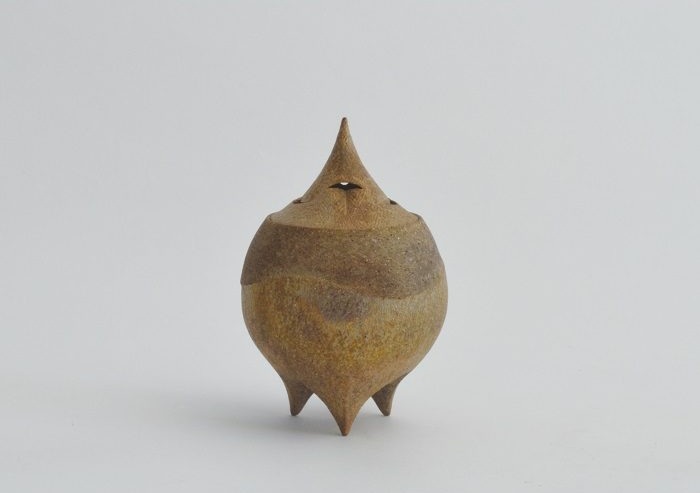 平井明【刻紋器 香炉『Loop』】Ø11.3×H16.8cm