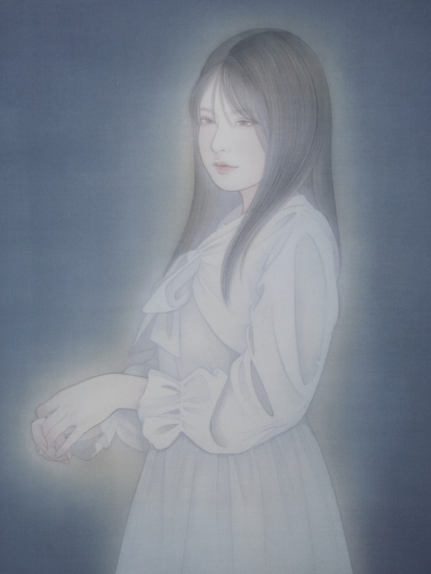 「ひとつながりの静寂」
P15号 / 絹本着彩