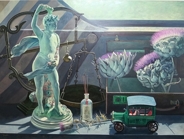 日下部直起「天使の戯れ」　30F　油彩