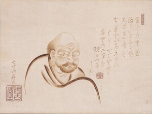 恋川白峨《達磨図》個人蔵