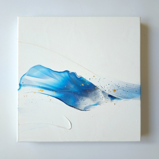 八千代「奇跡の青い星」 30×30cm アクリル