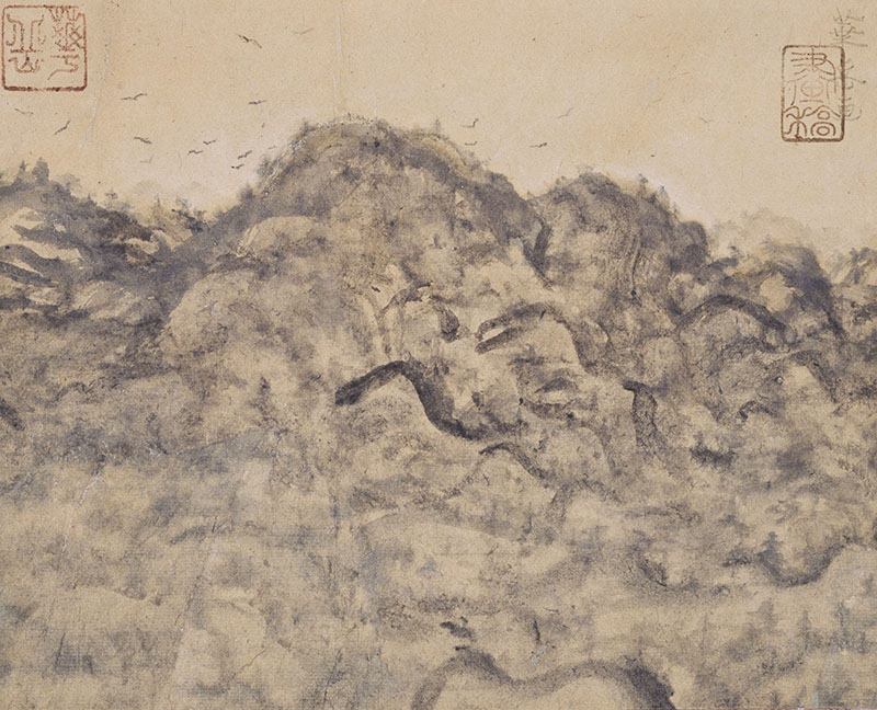 村上華岳《嵒峰秋晩》1936年