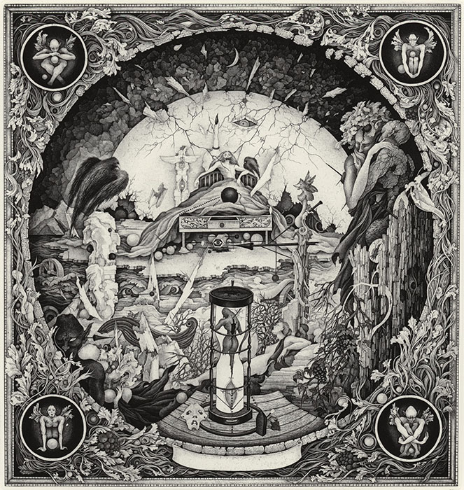 清原啓子《孤島》1987年　エッチング・紙　35.7×33.7cm（画寸）＊深沢幸雄監修による後刷り/1990年　目黒区美術館蔵