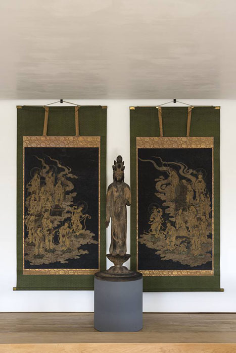 十一面観音立像/二十五菩薩来迎図　平安時代/鎌倉時代　小田原文化財団蔵 杉本コレクション　通期展示
Photo: Masatomo Moriyama