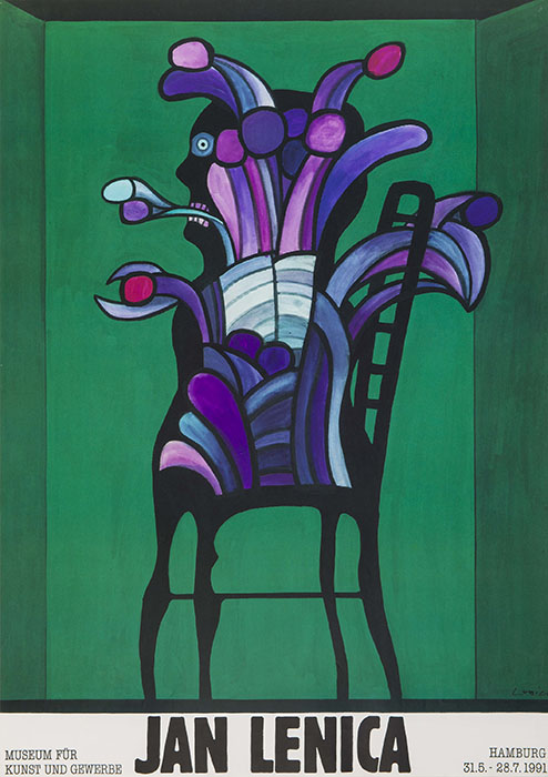 ヤン・レニツァ展 ハンブルク美術工芸博物館／展覧会ポスター／1991
