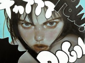 「no.1635_Onomatopoeia War」 S4（33.3×33.3cm）/ Oil on Canvas