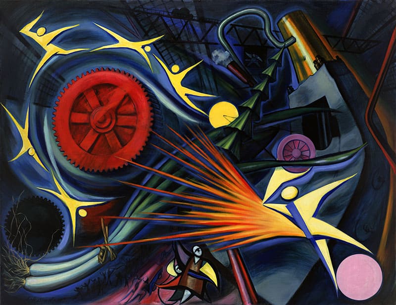 岡本太郎《重工業》1949年
画像提供：川崎市岡本太郎美術館
※会期中、一部作品の入れ替えを予定しております。