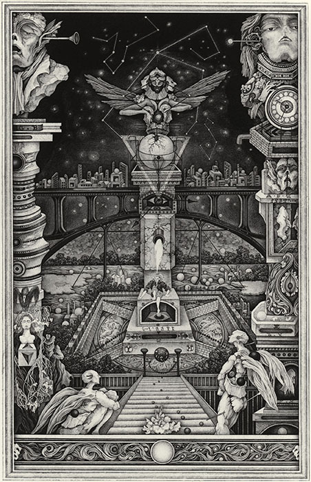 清原啓子《魔都霧譚》1987年　エッチング・紙　47.0×30.0cm（画寸）＊深沢幸雄監修による後刷り/1990年　目黒区美術館蔵