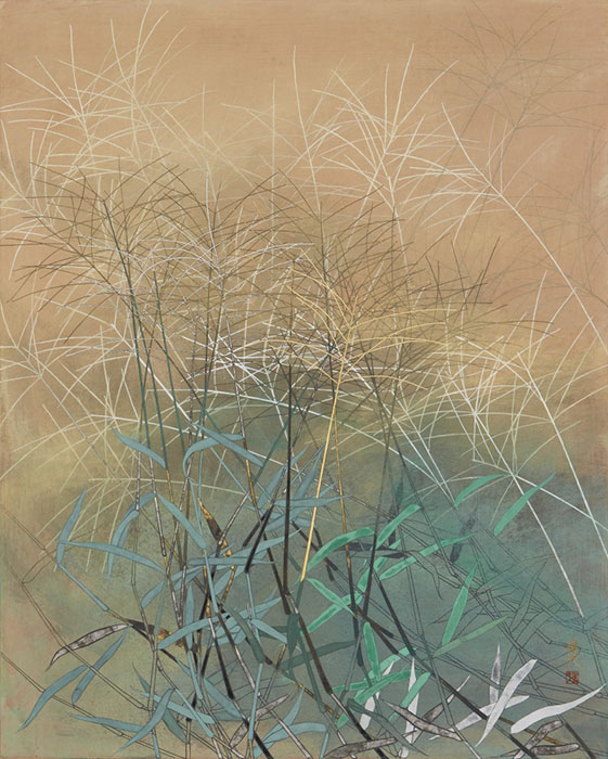 田渕俊夫《めひしば》1975年　高崎市タワー美術館蔵