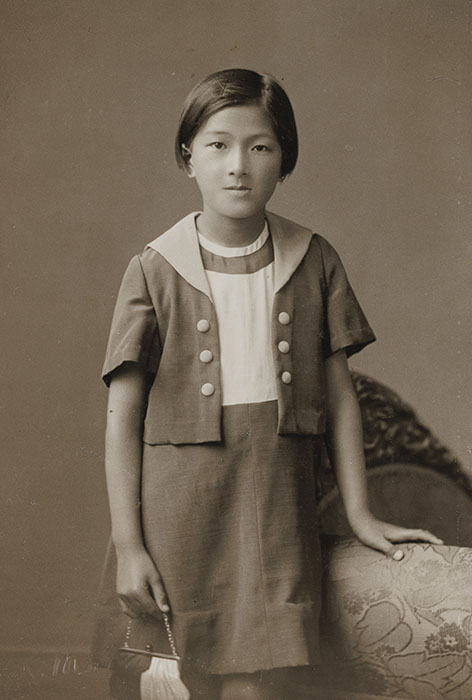 10歳の誕生日を迎えたのり子 1936年