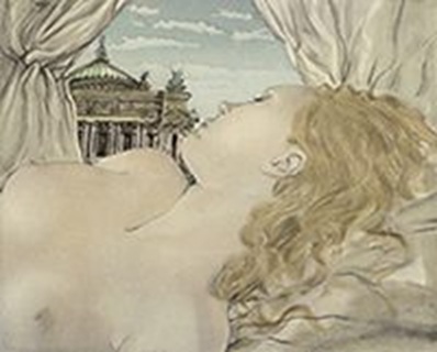 レオナール・フジタ

魅せられし河　オペラ座の夢

エッチング、手彩色　

23.5 × 29cm　

1951年