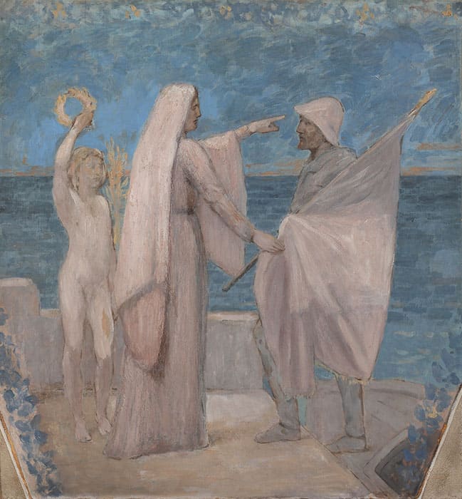 ピエール・ピュヴィス・ド・シャヴァンヌ《愛国（習作）》1893年頃 公益財団法人大原芸術財団 大原美術館