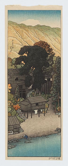 川瀬 巴水《塩原しほがま》大正7（1918）年　スミソニアン国立アジア美術館
© National Museum of Asian Art, Smithsonian Institution, Robert O. Muller Collection　版元：渡邊木版美術画舗