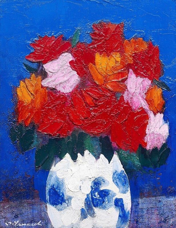 磁器のバラ 6号