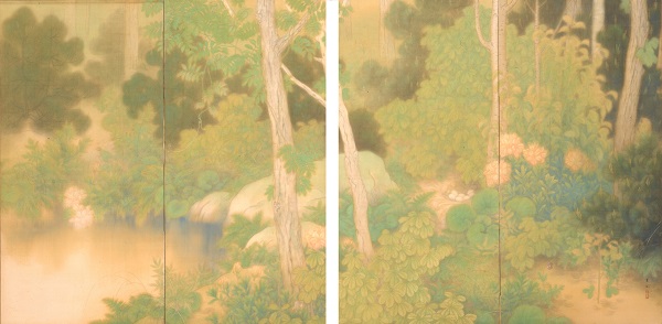 勝田蕉琴《安らかなる鳥の巣》　1921年　福島県立美術館蔵