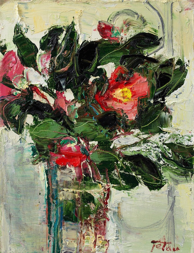 【洋画】
佐藤 哲「寒椿」
（6号F）