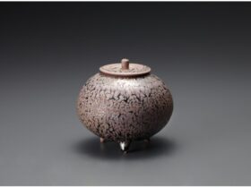 「燿変紫光天目 香爐」H11×φ12cm
