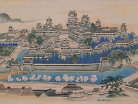 赤星閑意「熊本城之図」　明治時代（19世紀）　 永青文庫蔵（熊本大学附属図書館寄託）