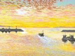 瀬戸の朝光」40.9×53.0cm