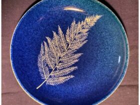 「吹墨皿」（直径20×高さ3cm）