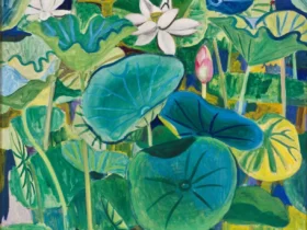 児島善三郎「蓮花」1939年、油彩・画布、当館蔵