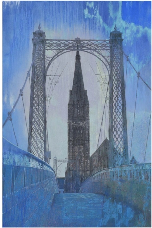 西田眞人「懐」
（縦220×横146cm）