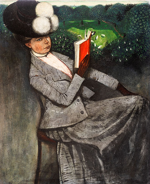 カール・ヴァルザー《婦人の肖像》1902年 ゴットフリート・ケラー財団（新ビール美術館寄託）